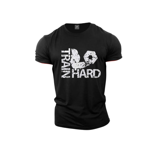 Train Hard Printed T-Shirts