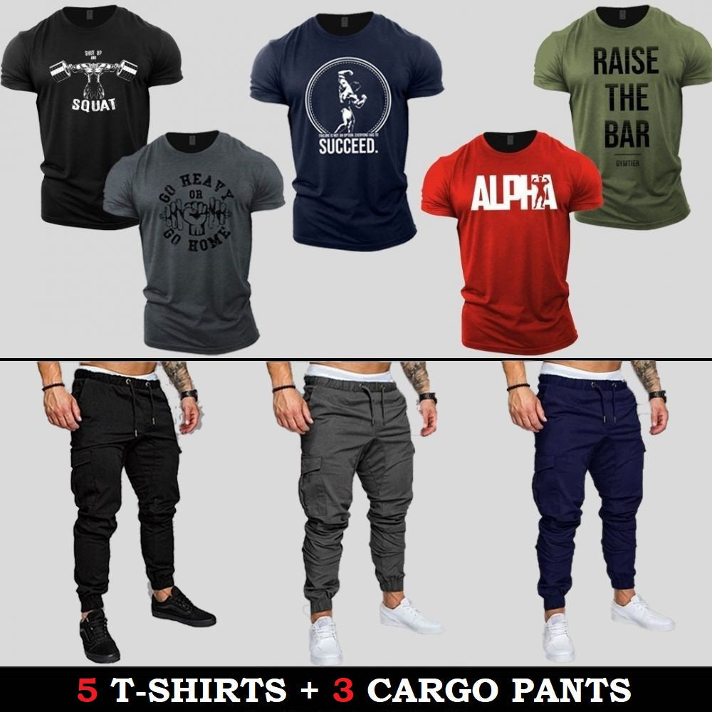 (5 T-Shirts + 4 Cargo Pants)