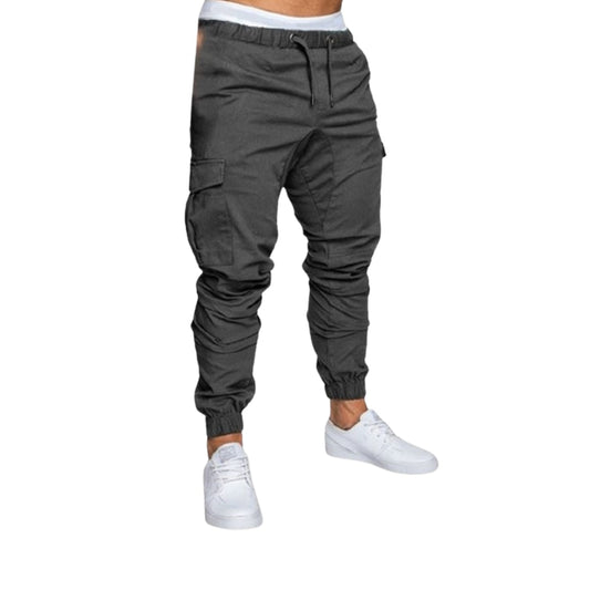 Grey Cargo Cotton Pant
