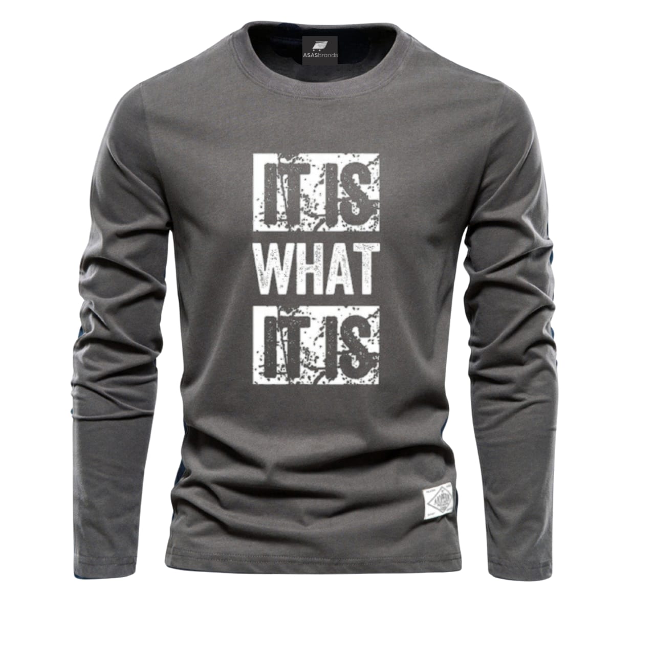 Grey Printed Long Sleeves