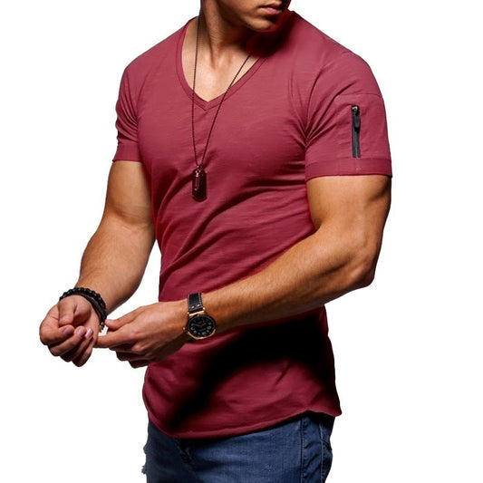 Red V-Neck T-Shirt