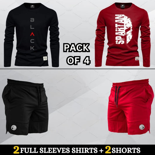 (2 Long Sleeves + 2 Shorts)