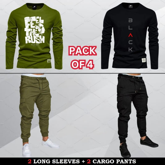 (2 Long Sleeves + 2 Cargo)