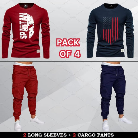 (2 Long Sleeves + 2 Cargo)
