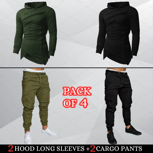 (2 Hood Shirts + 2 Cargo)