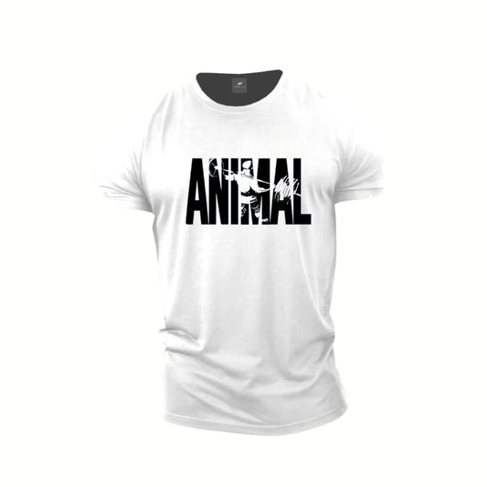 White Printed Men T-Shirt